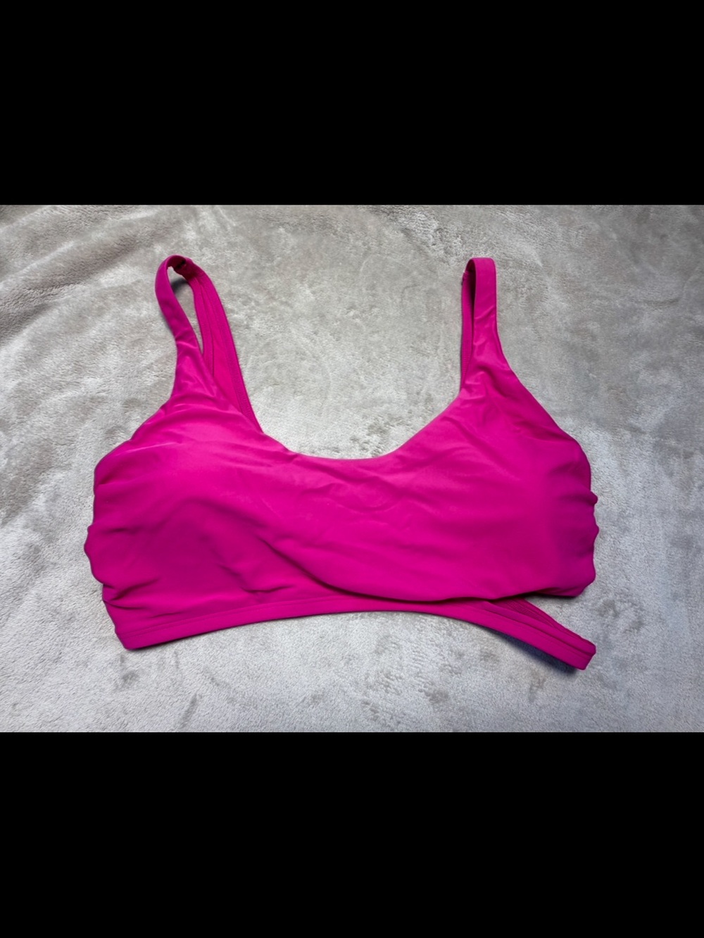 Express Hot Pink Cutout Bikini Top Size XL